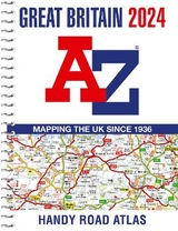 Great Britain A-Z Handy Road Atlas 2024 (A5 Spiral) - A–Z maps