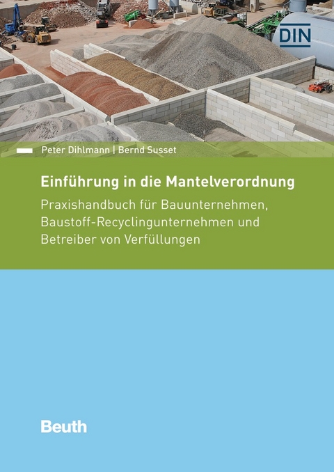 Einführung in die Mantelverordnung - Buch mit E-Book - Bernd Susset, Peter Dihlmann