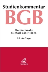Bürgerliches Gesetzbuch - Jacoby, Florian; Hinden, Michael von; Kropholler, Jan