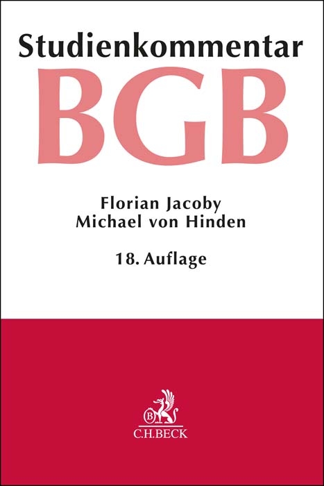Bürgerliches Gesetzbuch - Florian Jacoby, Michael von Hinden, Jan Kropholler