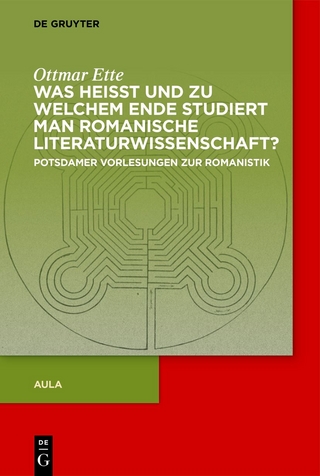 Was heisst und zu welchem Ende studiert man romanische Literaturwissenschaft?