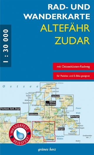 Rad- und Wanderkarte Altefähr - Zudar