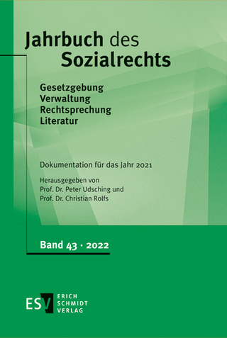 Jahrbuch des Sozialrechts (der Gegenwart). Gesetzgebung - Verwaltung... / Jahrbuch des Sozialrechts - - Dokumentation für das Jahr 2021