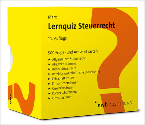 Lernquiz Steuerrecht - Arne Marx