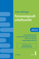 Personengesellschaftsrecht - Weilinger, Arthur