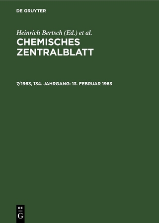 Chemisches Zentralblatt / 13. Februar 1963