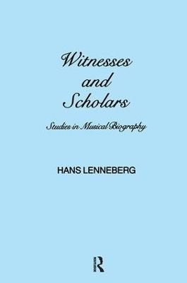 Witnesses and Scholars - H. Lenneberg