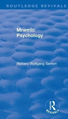 Revival: Mnemic Psychology (1923)