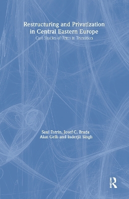 Restructuring and Privatization in Central Eastern Europe - Saul Estrin, Joseph C. Brada, Alan Gelb, Inderjit Singh