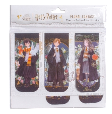 Harry Potter: Floral Fantasy Magnetic Bookmark Set (Set of 5) -  Insight Editions