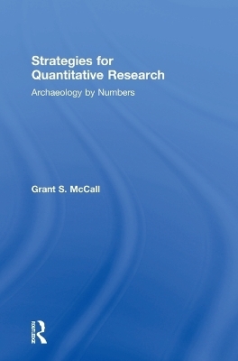 Strategies for Quantitative Research - Grant S. McCall