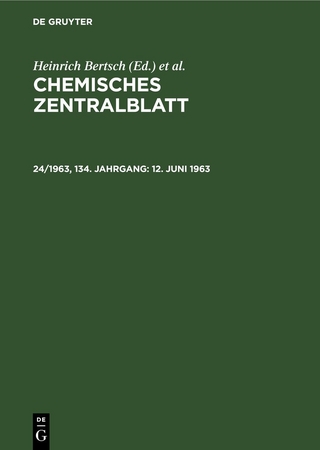 Chemisches Zentralblatt / 12. Juni 1963