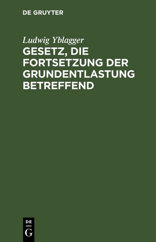 Gesetz, die Fortsetzung der Grundentlastung betreffend