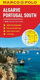 Algarve, Portugal South Marco Polo Map - 