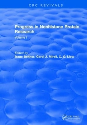 Progress in Nonhistone Protein Research - I. Bekhor Isaac