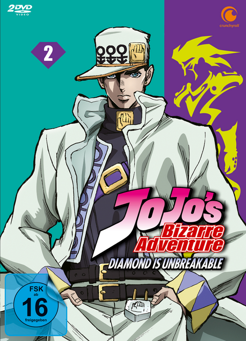 JoJo's Bizarre Adventure: Diamond Is Unbreakable - 3. Staffel - DVD Vol. 2 (Episoden 14-26) [2 DVDs] - Naokatsu Tsuda