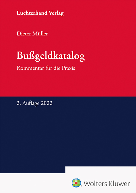 Bu&szlig;geldkatalog - Dieter M&uuml;ller