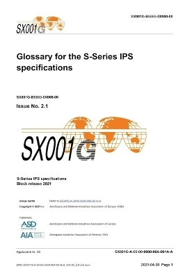 SX001G, Glossary for the S-Series IPS specifications, Issue 3.0 -  ASD