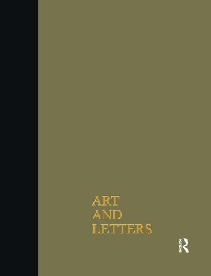 Art & Letters July-Winter 1918 - F. Rutter