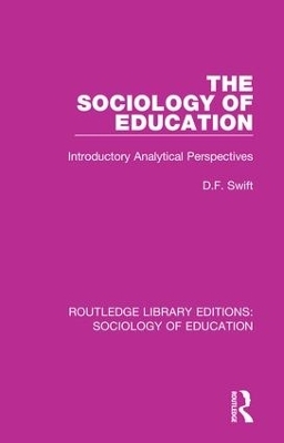 The Sociology of Education - DONALD SWIFT