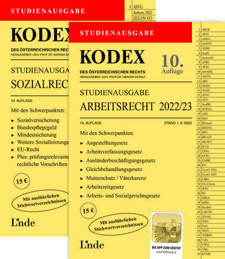 KODEX-Paket Studienausgabe Arbeits- und Sozialrecht 2022/23