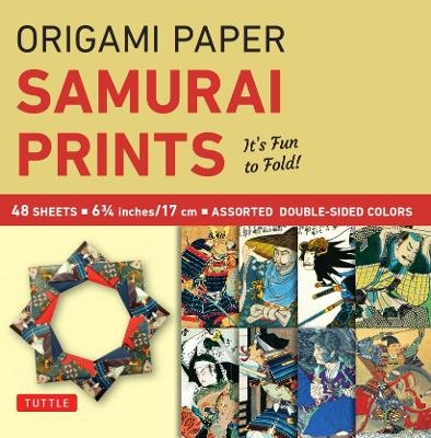 Origami Paper - Samurai Prints - Small 6 3/4" - 48 Sheets - 