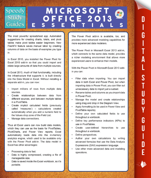 Microsoft Office 2013 Essentials (Speedy Study Guides) - Speedy Publishing