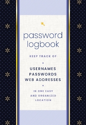 Password Logbook (Black & Gold)