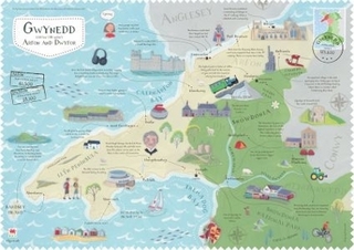 Wales on the Map: Gwynedd Poster (Arfon and Dwyfor - English)