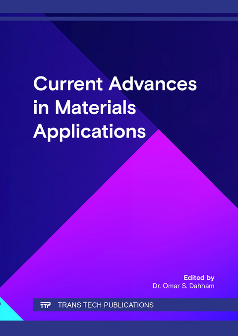Current Advances in Materials Applications - 