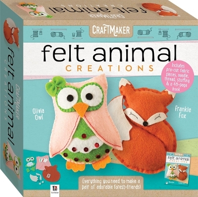 CraftMaker Felt Animals Creations Box Set - Hinkler Pty Ltd