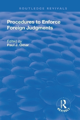 Procedures to Enforce Foreign Judgments - 