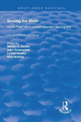 Serving the State - Morton R. Davies, John Greenwood, Nicholas Walkley
