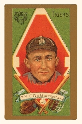 Vintage Journal Early Baseball Card, Ty Cobb