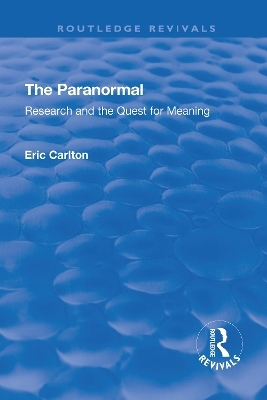 The Paranormal - Eric Carlton