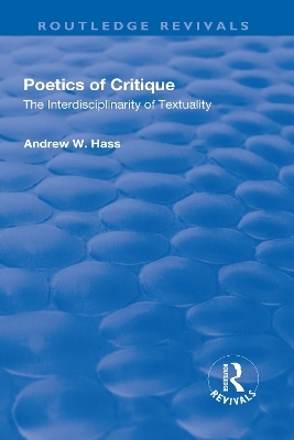 Poetics of Critique