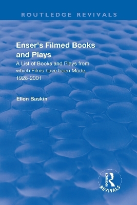 Enser&rsquo;s Filmed Books and Plays - 