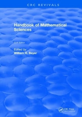 Handbook of Mathematical Science - William H. Beyer