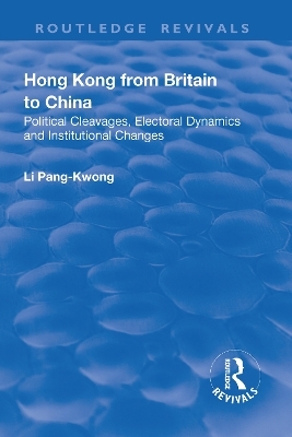 Hong Kong from Britain to China - Li Pang-Kwong
