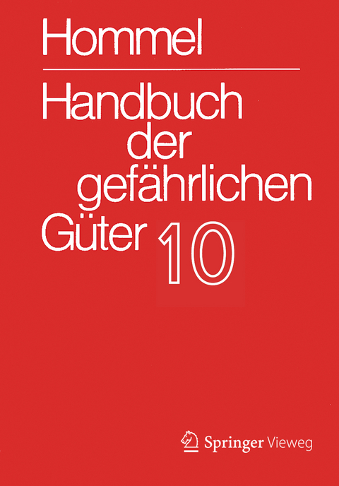 Handbuch der gef&auml;hrlichen G&uuml;ter. Band 10: Merkbl&auml;tter 3735-3934 - 