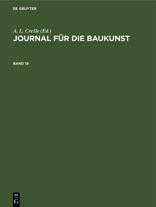 Journal für die Baukunst / Journal für die Baukunst. Band 19