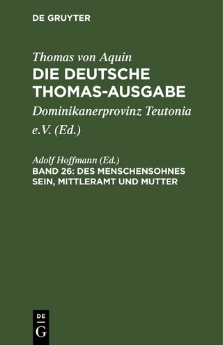 Des Menschensohnes Sein, Mittleramt und Mutter