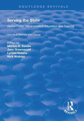 Serving the State - Morton R. Davies, John Greenwood, Nicholas Walkley