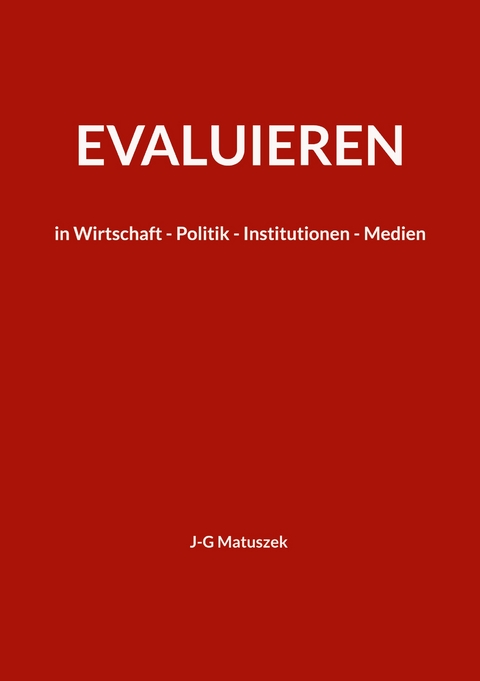Evaluieren - J-G Matuszek