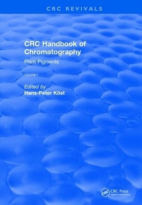 CRC Handbook of Chromatography - Hans-Peter Kost