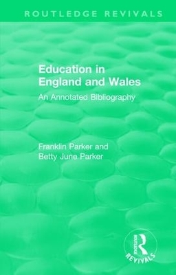 Education in England and Wales - Franklin Parker, Betty June Parker