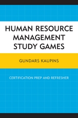 Human Resource Management Study Games -  Gundars Kaupins