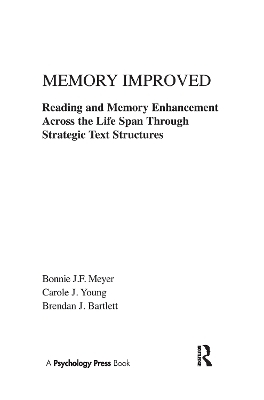 Memory Improved - Bonnie J.F. Meyer, Carole J. Young, Brendan J. Bartlett