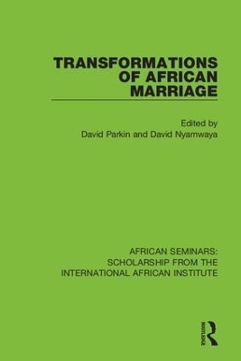 Transformations of African Marriage - 