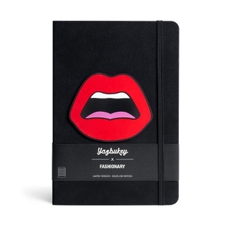 Yazbukey X Fashionary C'est Ahh Red Ruled Notebook A5
